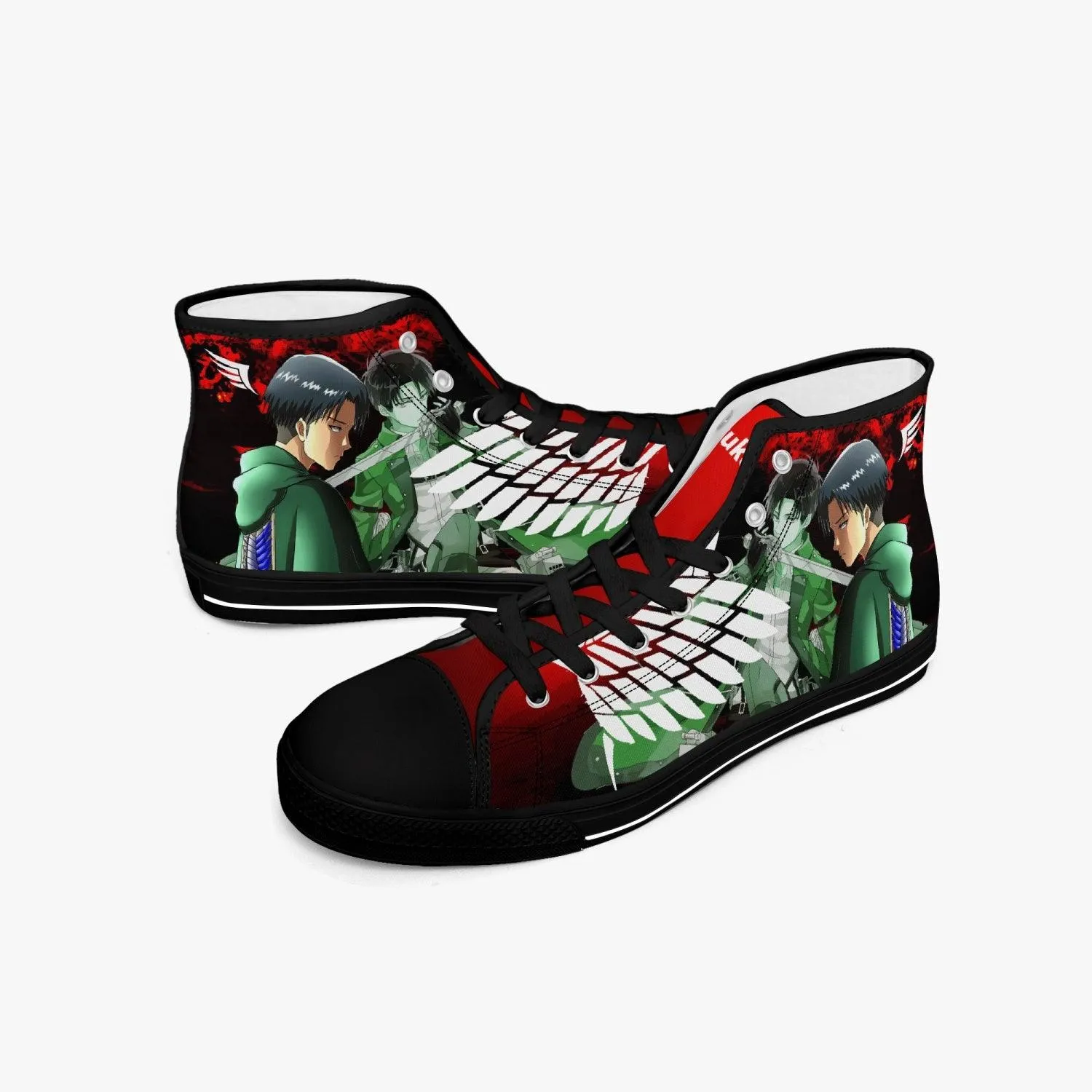 Attack On Titan Levi Ackerman A-Star Mid Anime Shoes