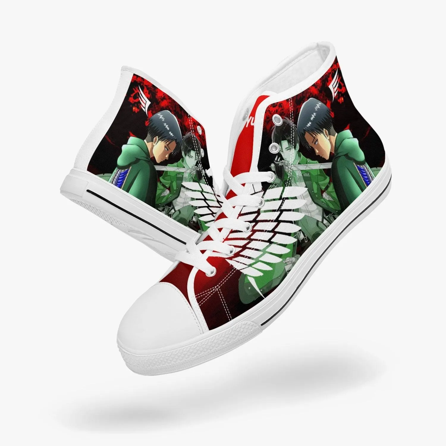 Attack On Titan Levi Ackerman A-Star Mid Anime Shoes