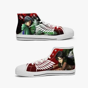Attack On Titan Levi Ackerman A-Star Mid Anime Shoes
