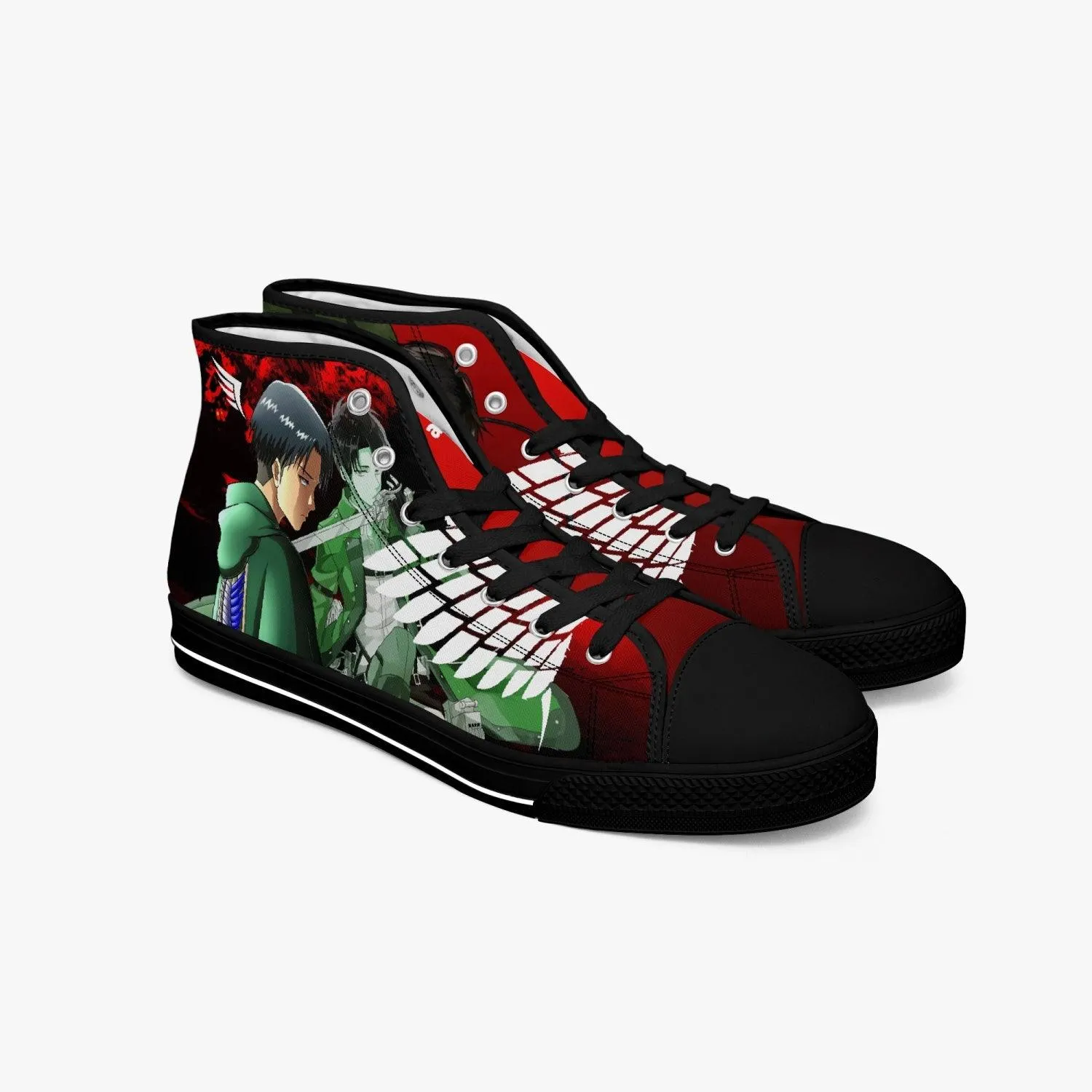 Attack On Titan Levi Ackerman A-Star Mid Anime Shoes