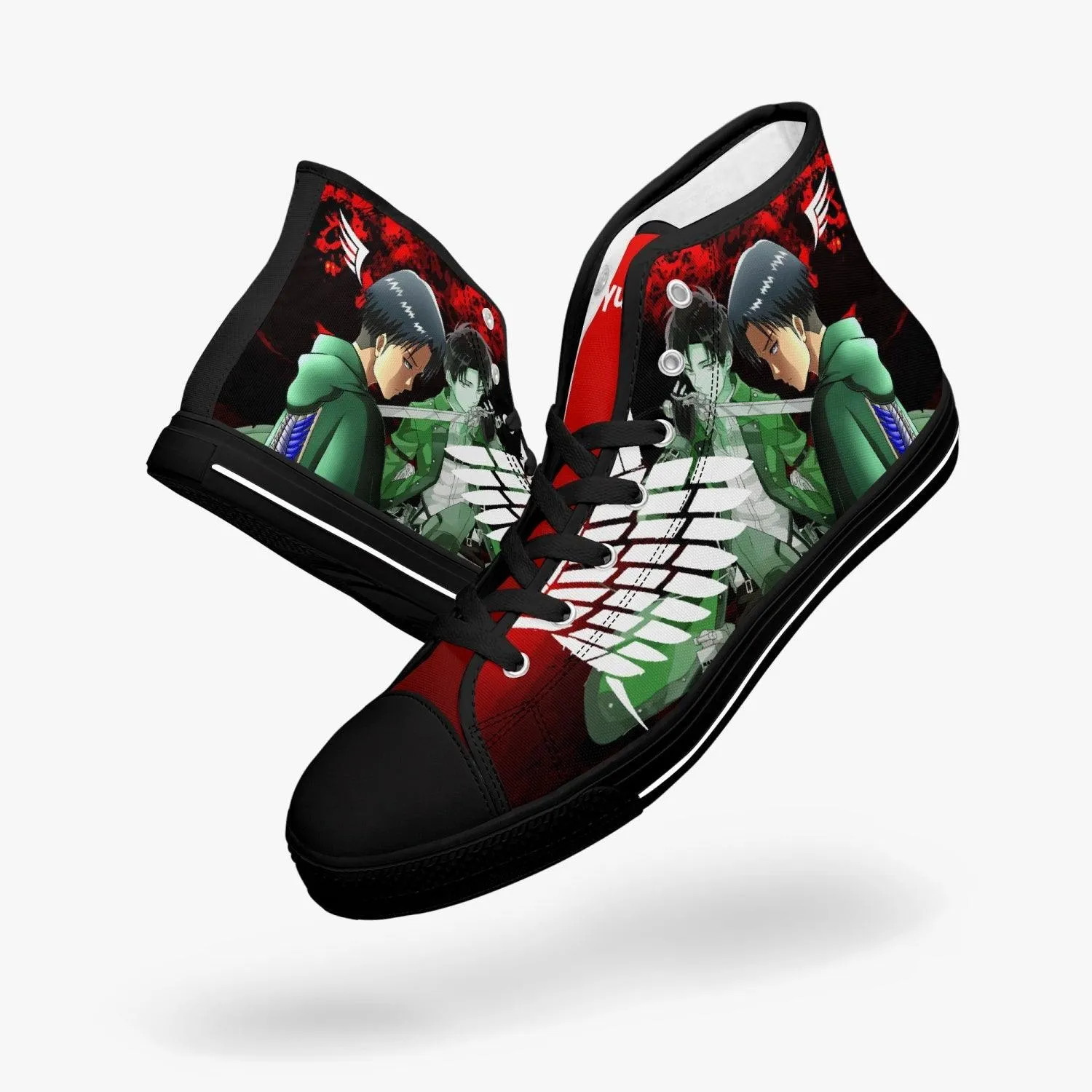 Attack On Titan Levi Ackerman A-Star Mid Anime Shoes