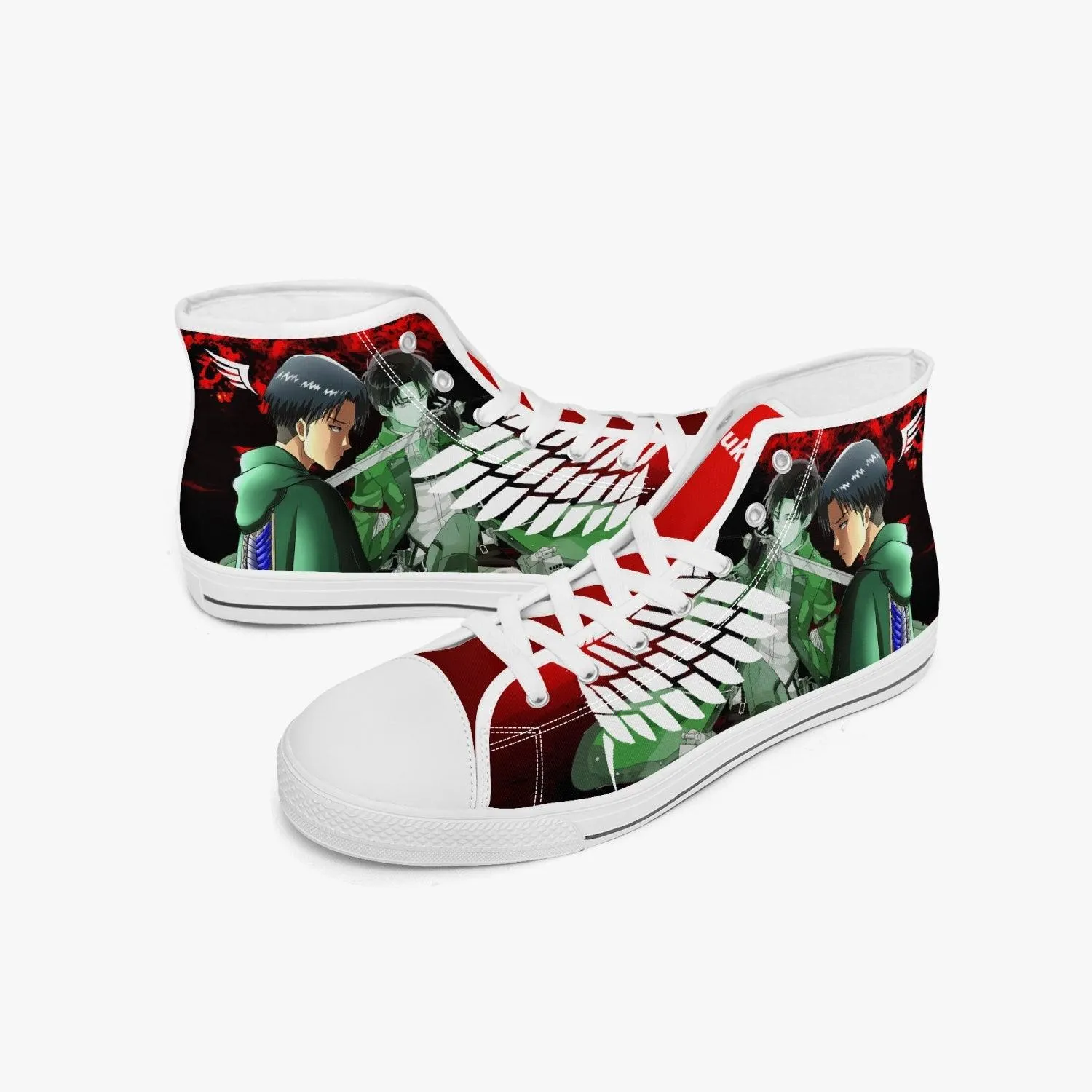 Attack On Titan Levi Ackerman A-Star Mid Anime Shoes