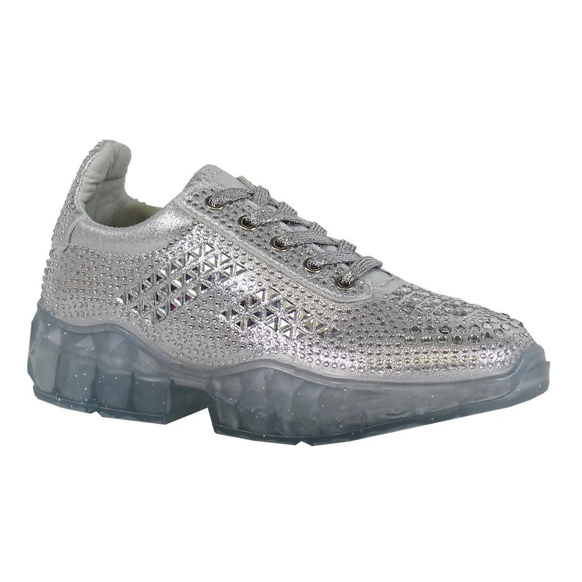 Bedazzled | fashion sneakers (silver)
