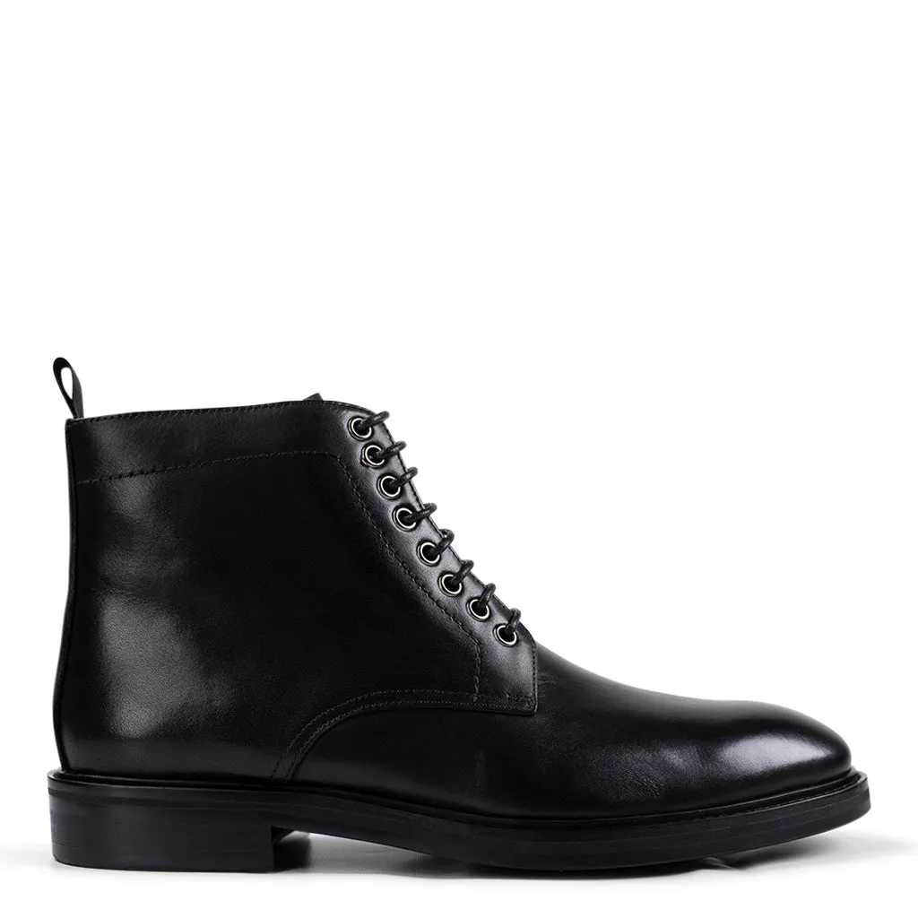 Belmont Black Military Boots