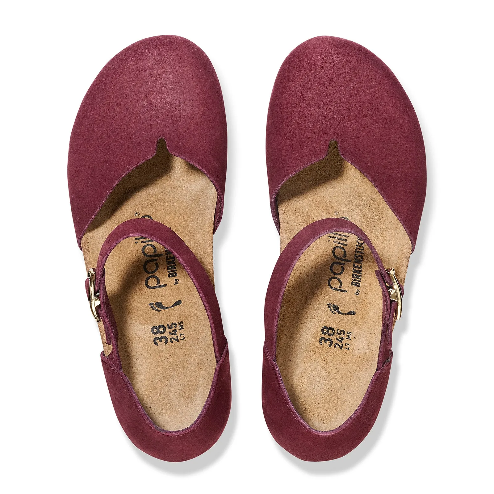 Birkenstock Mary Narrow Wedge Sandal (Women) - Zinfandel Nubuck