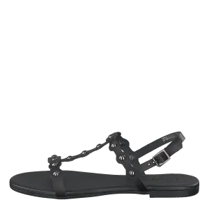 Bitt Leather Studs Sandal 100 - Black