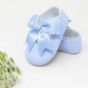 Blue Matt Ribbon Pre Walker Mary Jane Baypods