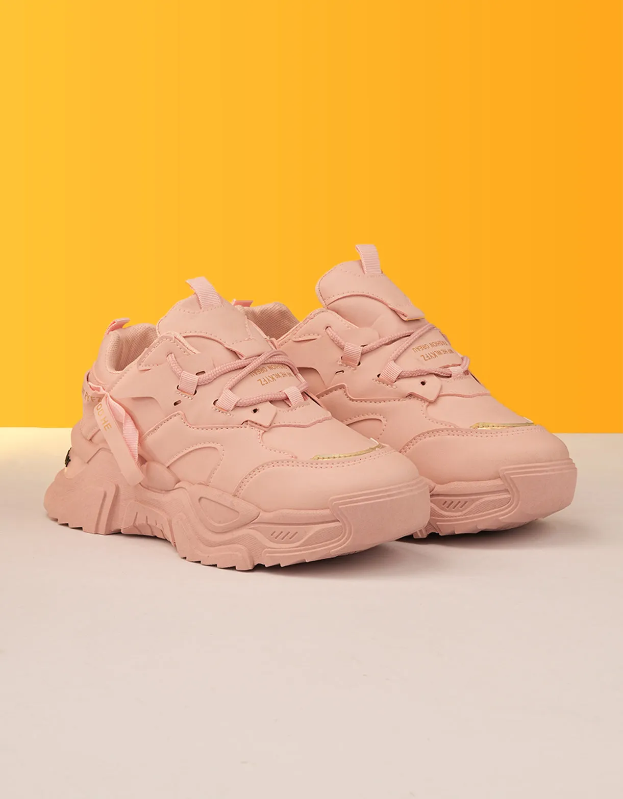 Blush Harmony Chunky Sneakers