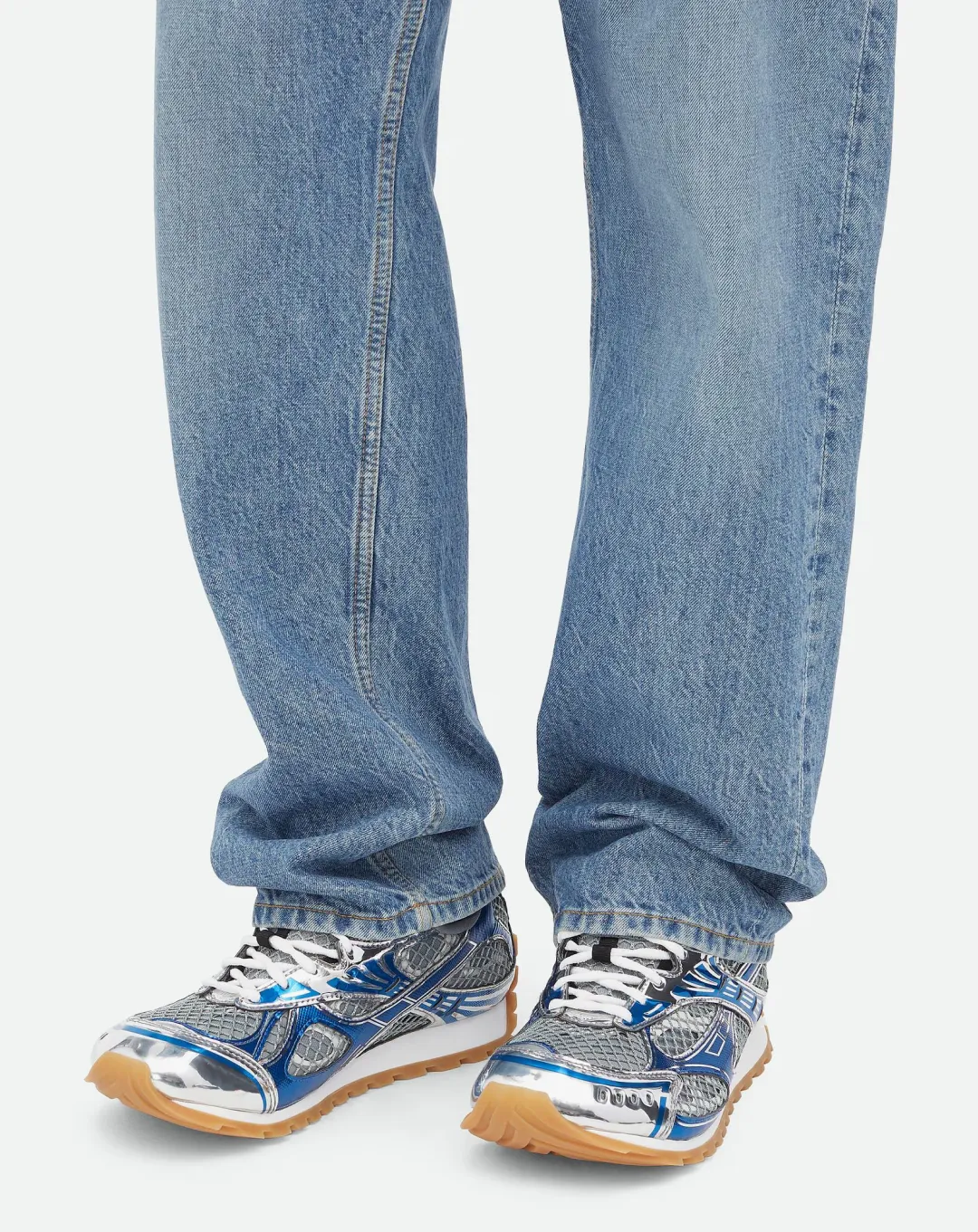 Bottega Veneta Orbit Fishnet Sneakers