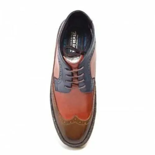 British Walkers Playboy Wingtip Men's Three Tone Olive Combo Leather High Top