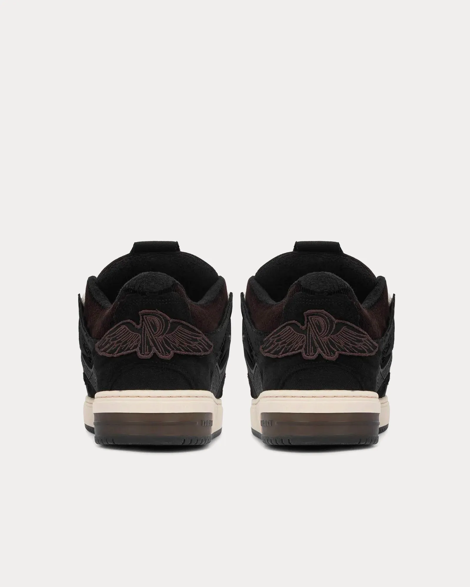 Bully Terry Towelling Black Low Top Sneakers