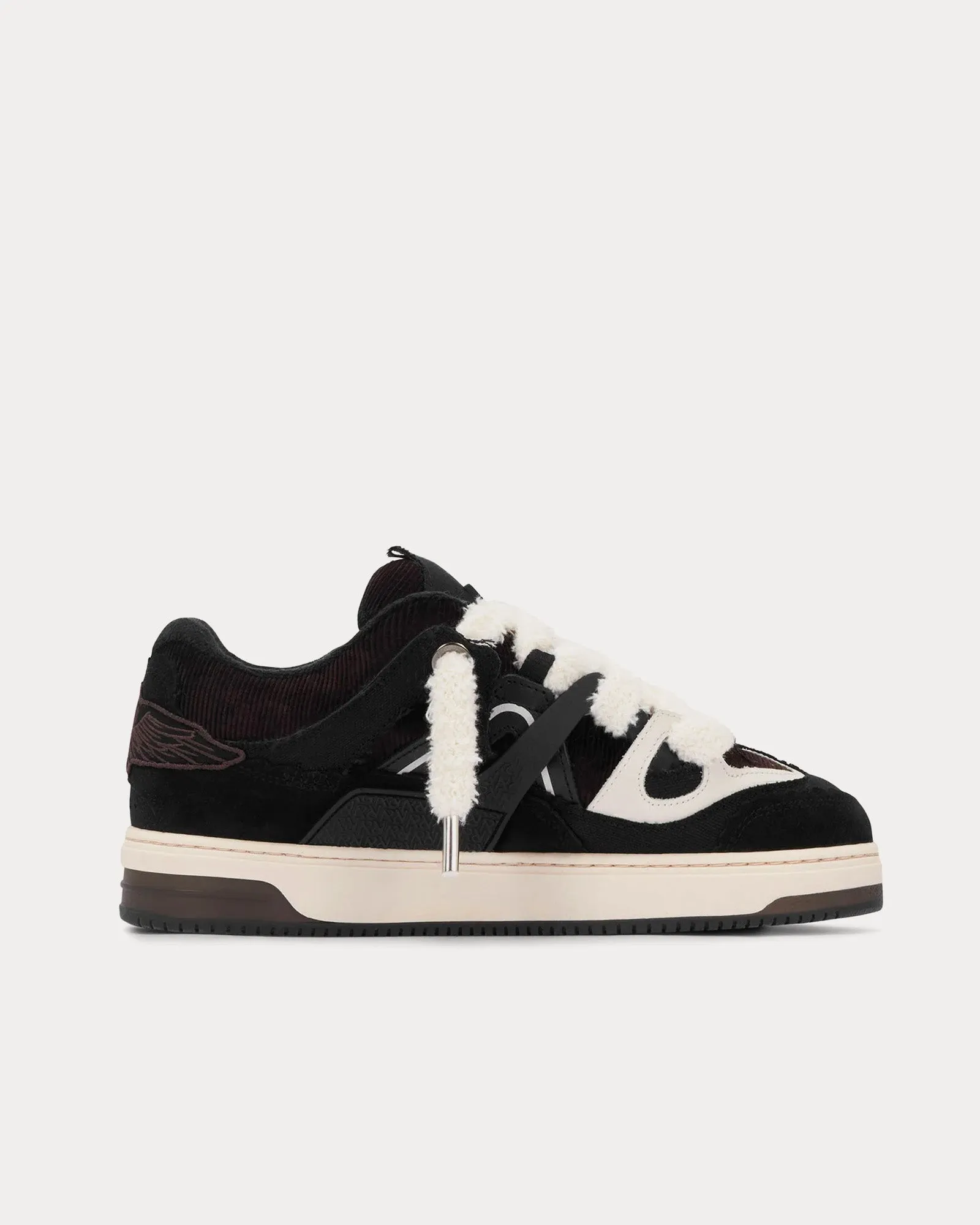 Bully Terry Towelling Black Low Top Sneakers