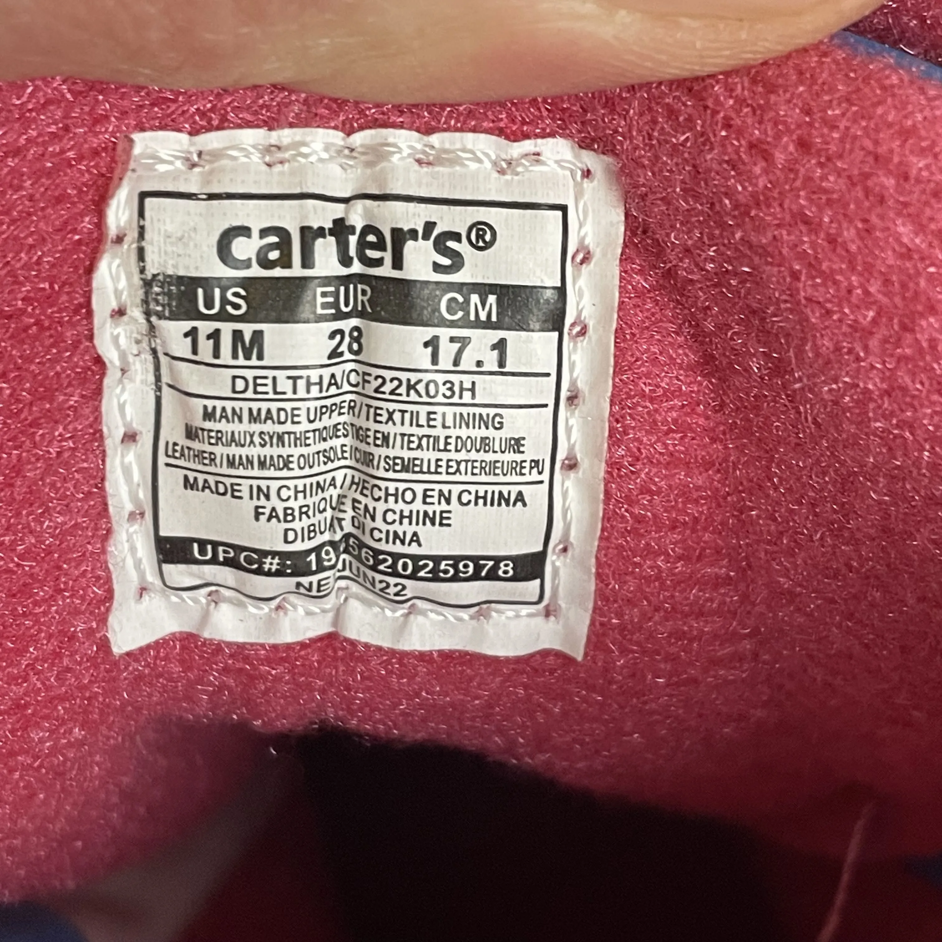 Carter's | Girl's Blue and Pink Leopard Snow Boots with Tags | Size: 11