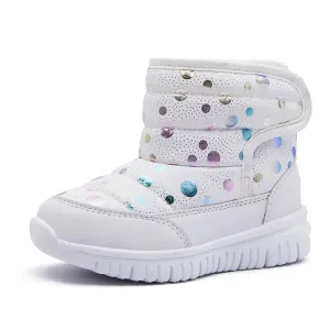 Cute Dots Design Kids Anti-skid Snow Boots