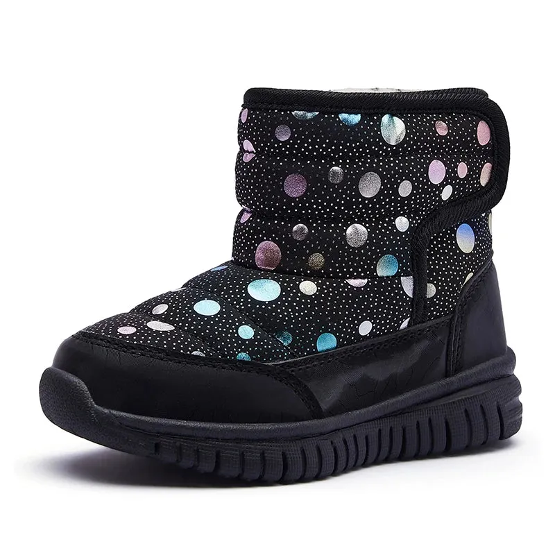 Cute Dots Design Kids Anti-skid Snow Boots