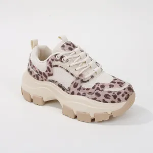Damian Leopard Chunky Sole Platform Sneaker