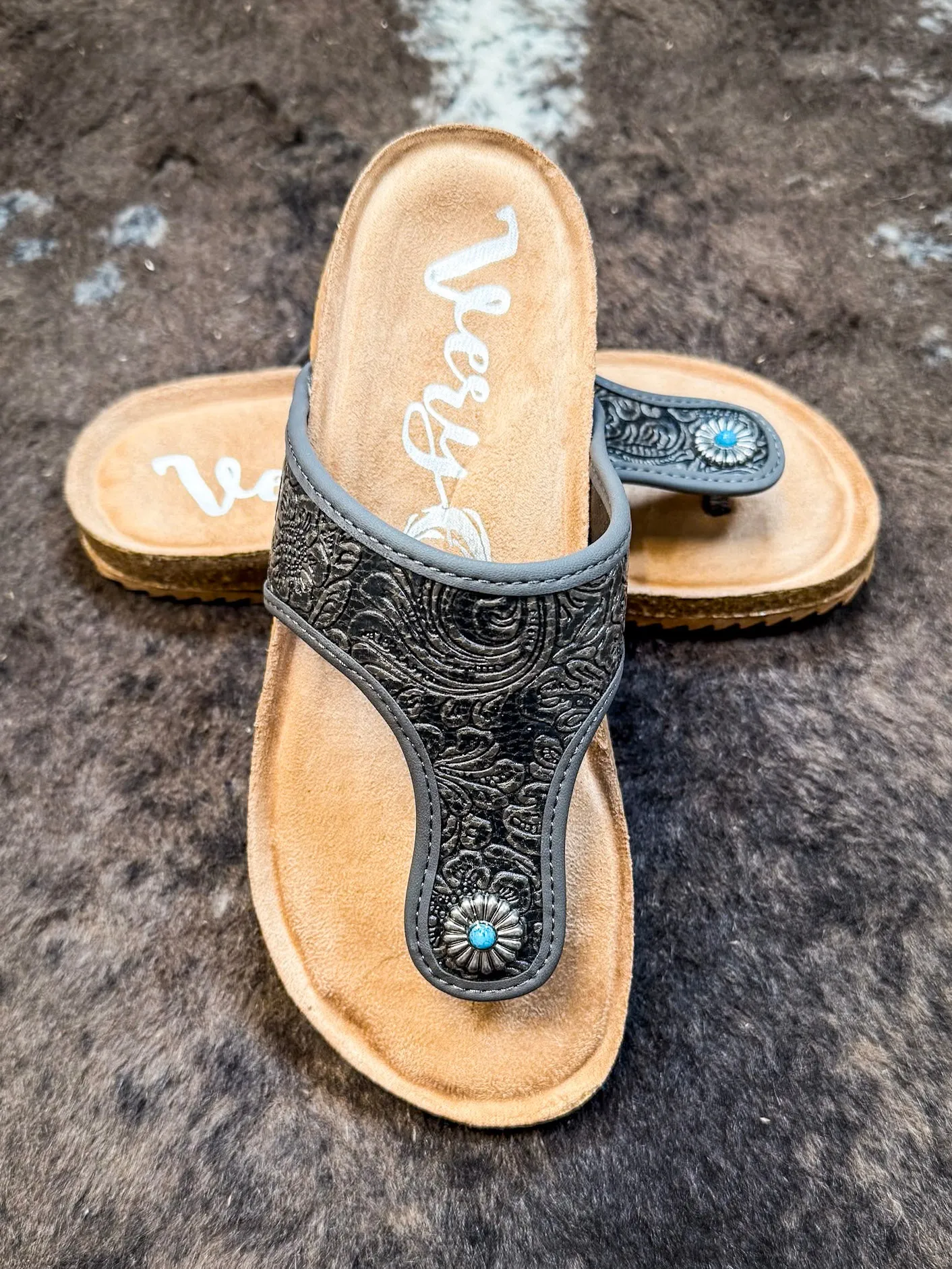 Danni Sandal in Charcoal by Very G