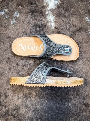 Danni Sandal in Charcoal by Very G