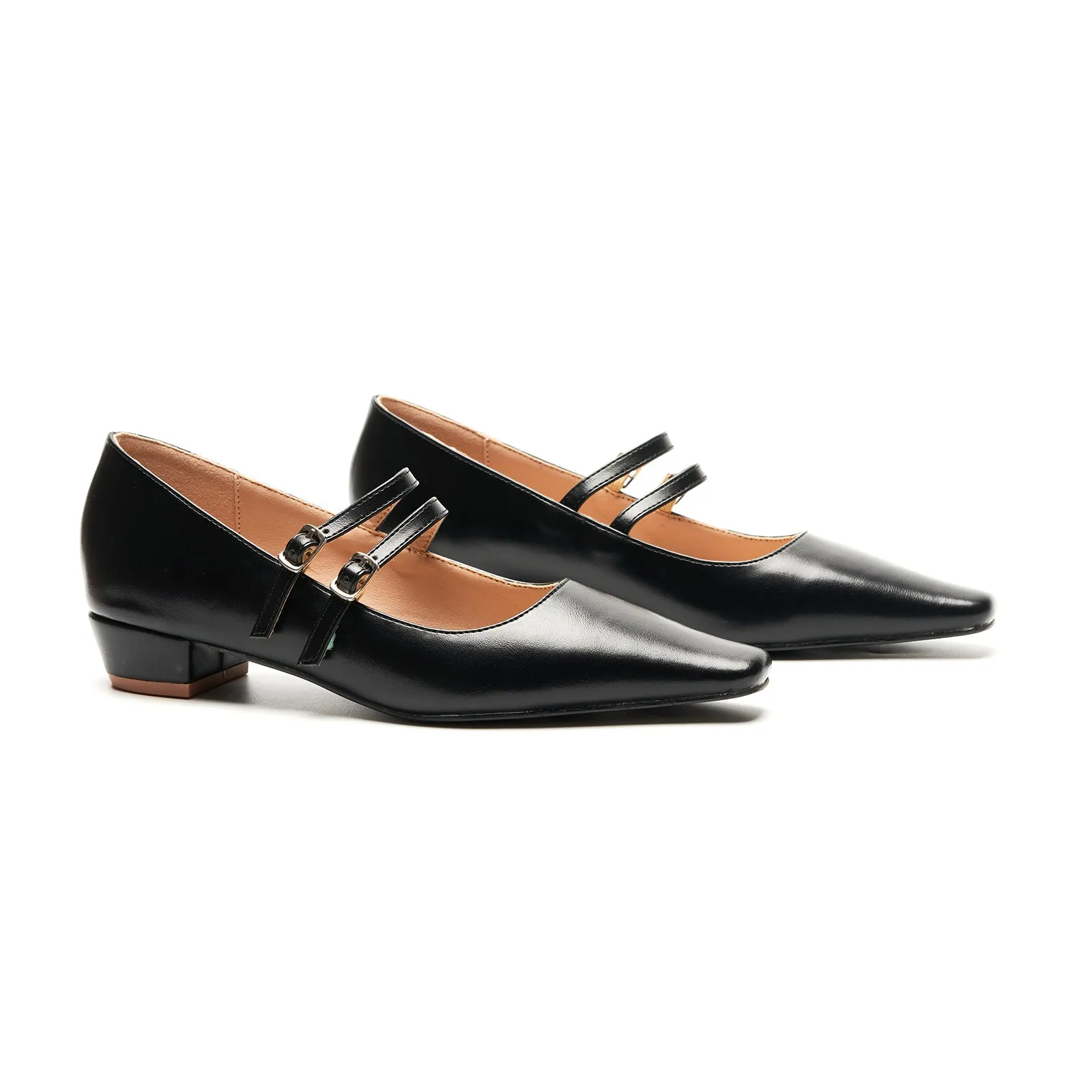 Double-Strap Block Heel (Alva)