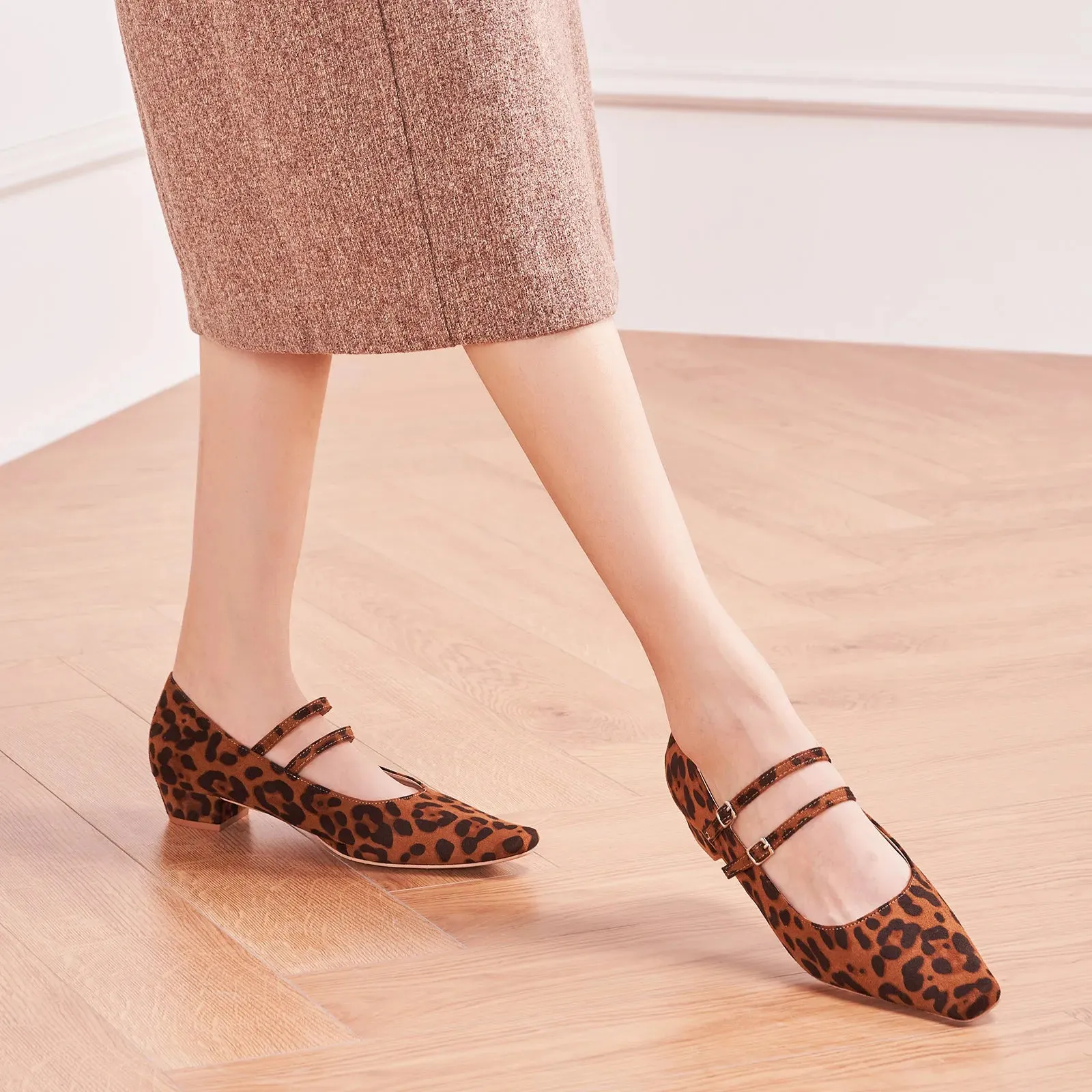 Double-Strap Block Heel (Alva)