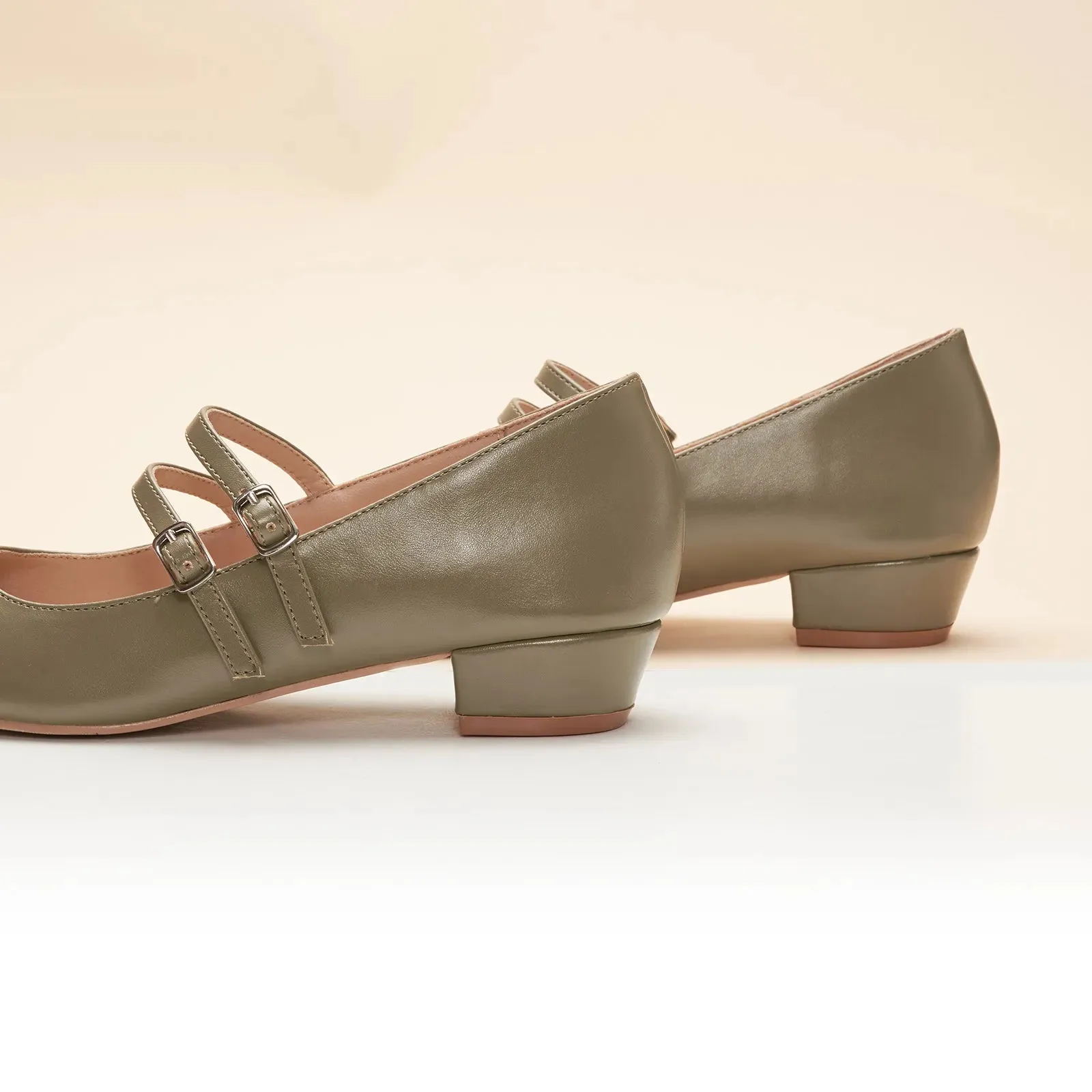 Double-Strap Block Heel (Alva)