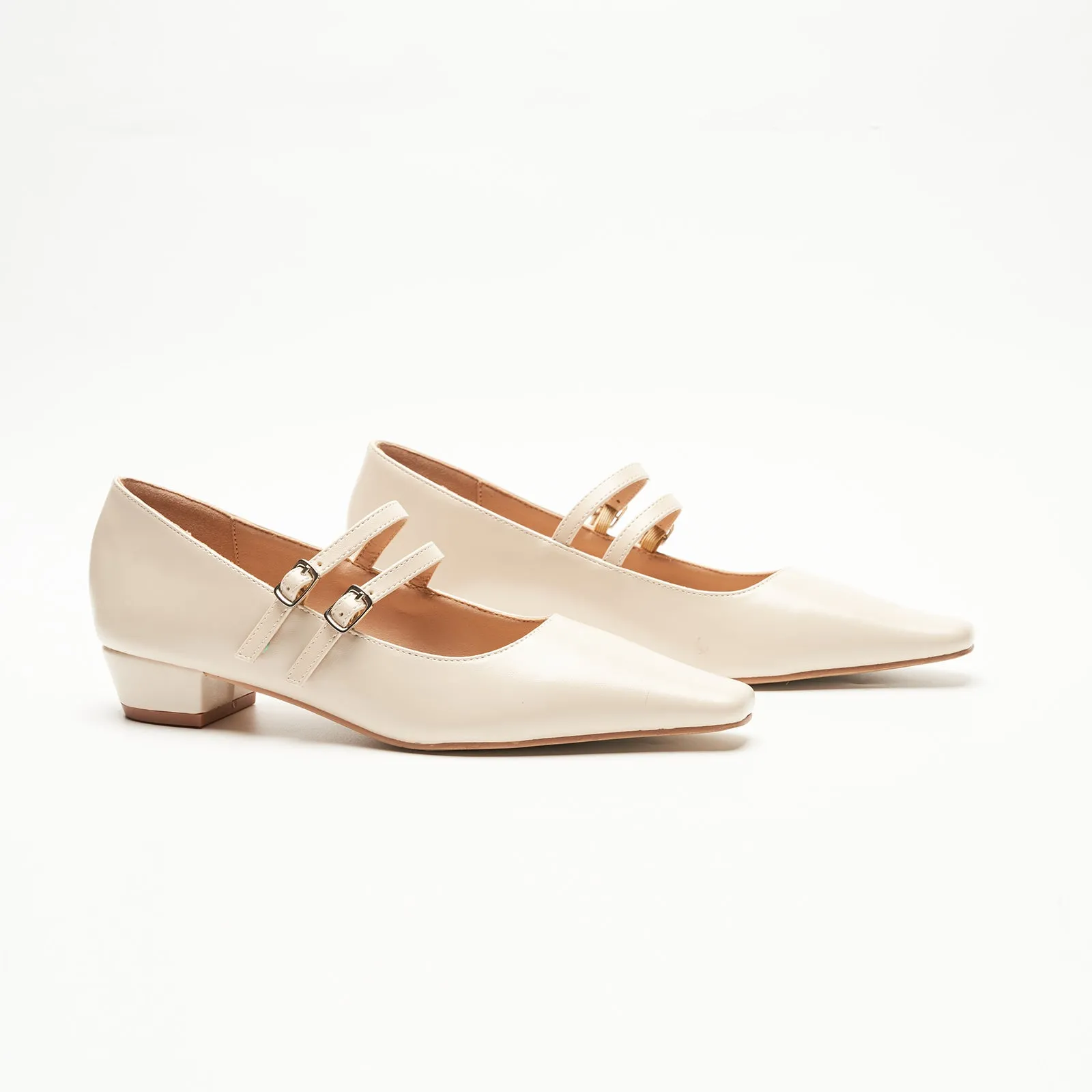 Double-Strap Block Heel (Alva)