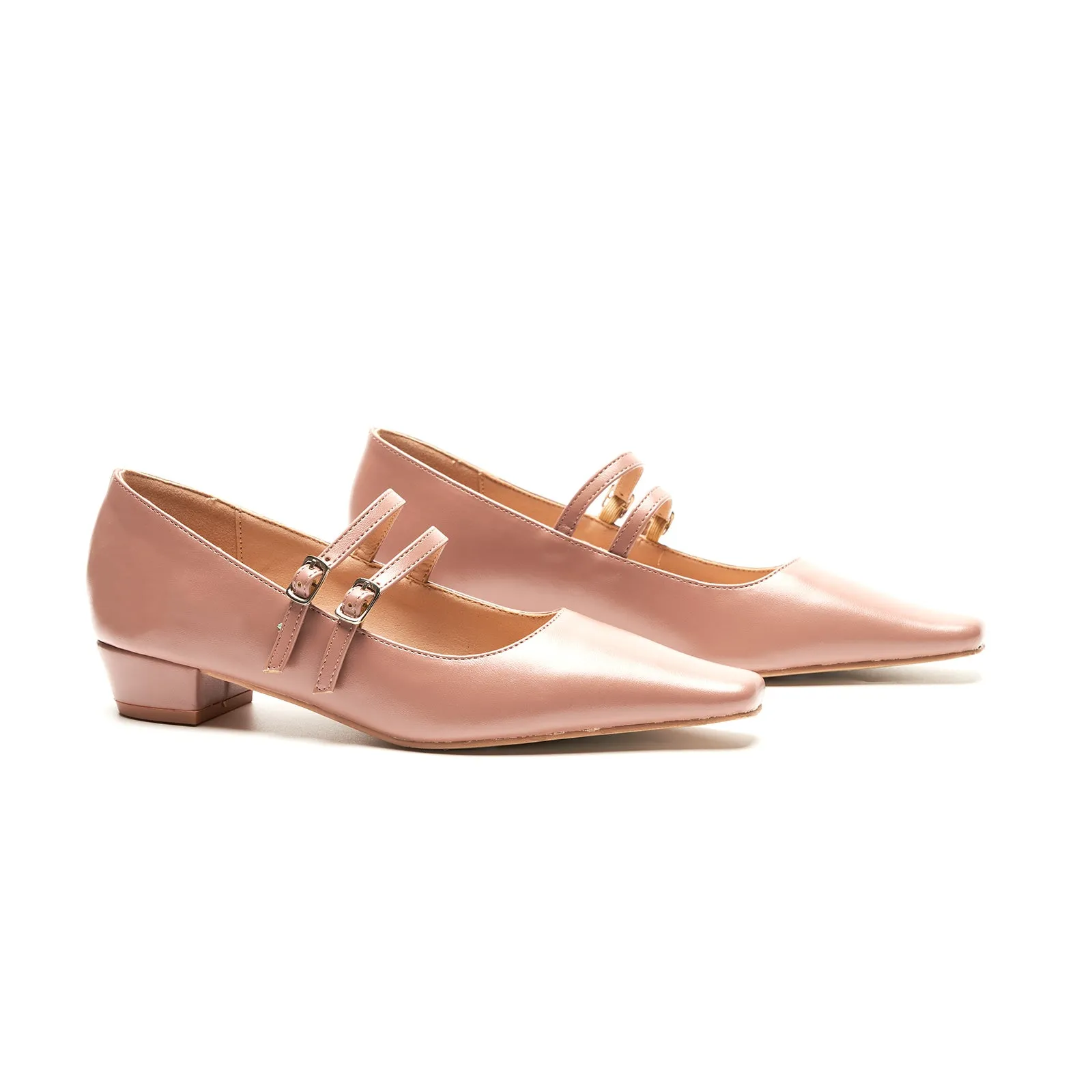 Double-Strap Block Heel (Alva)