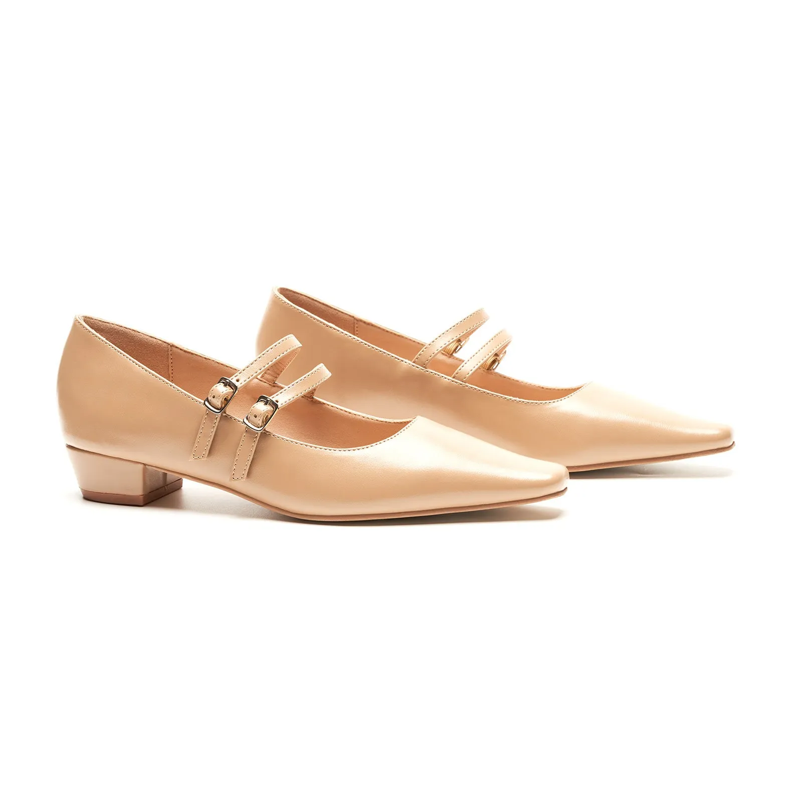 Double-Strap Block Heel (Alva)