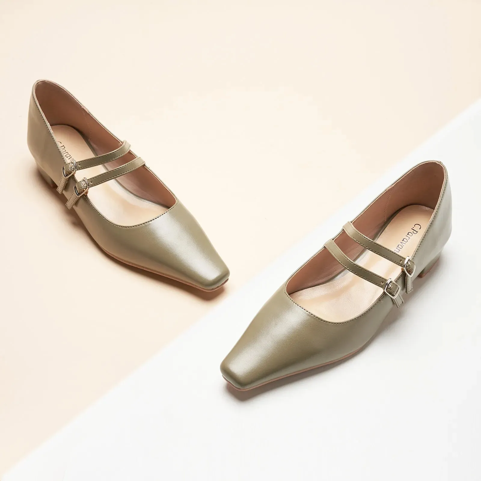 Double-Strap Block Heel (Alva)