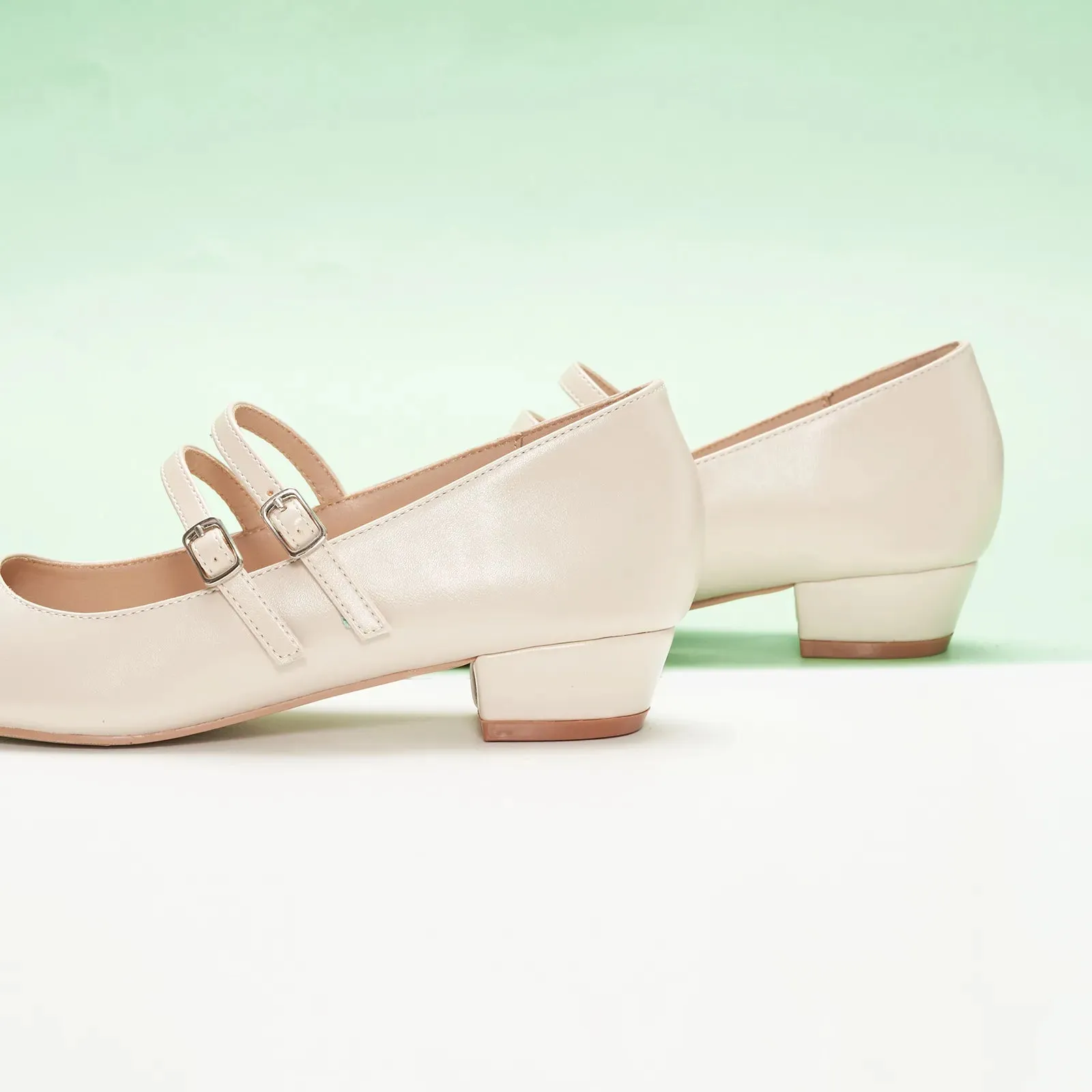 Double-Strap Block Heel (Alva)