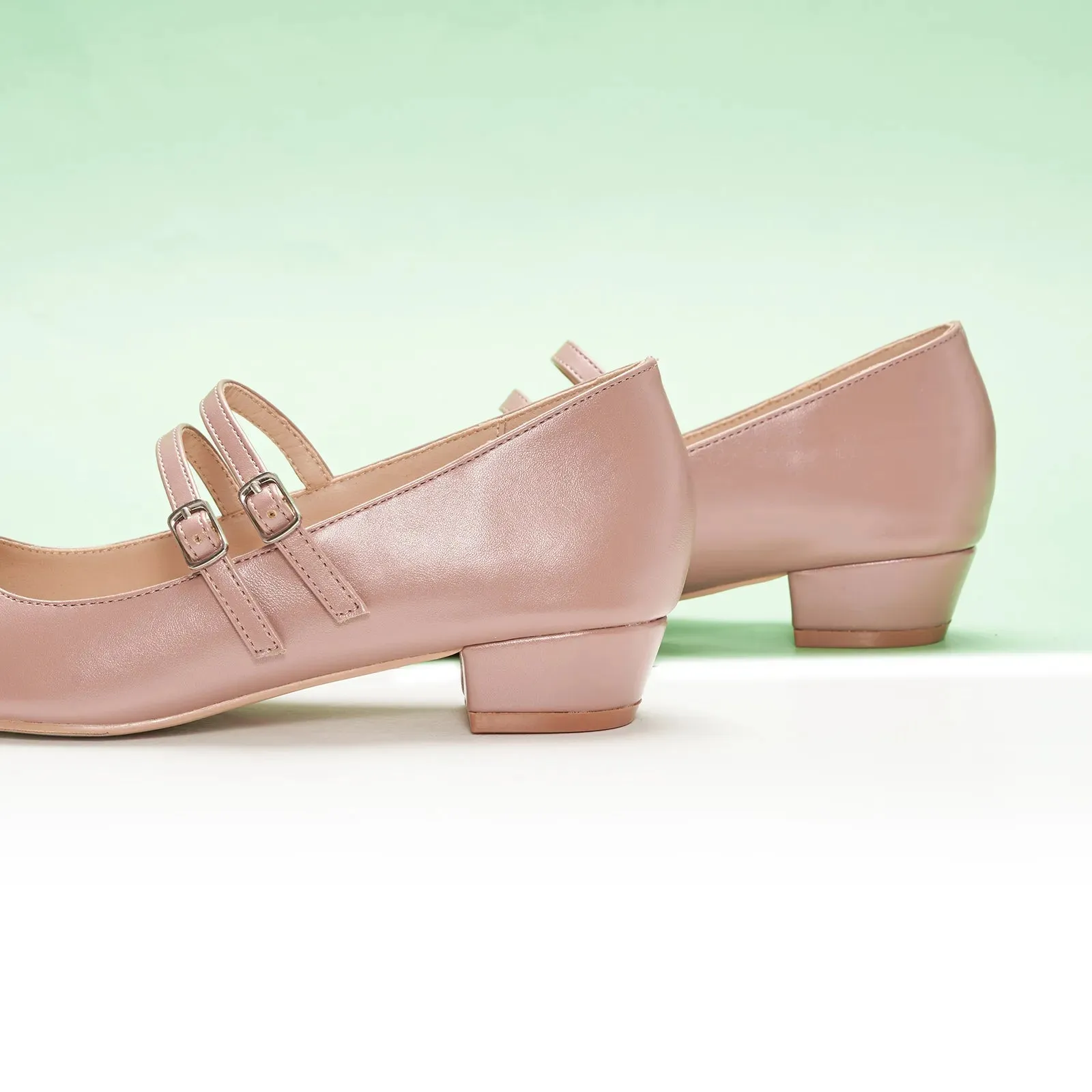 Double-Strap Block Heel (Alva)
