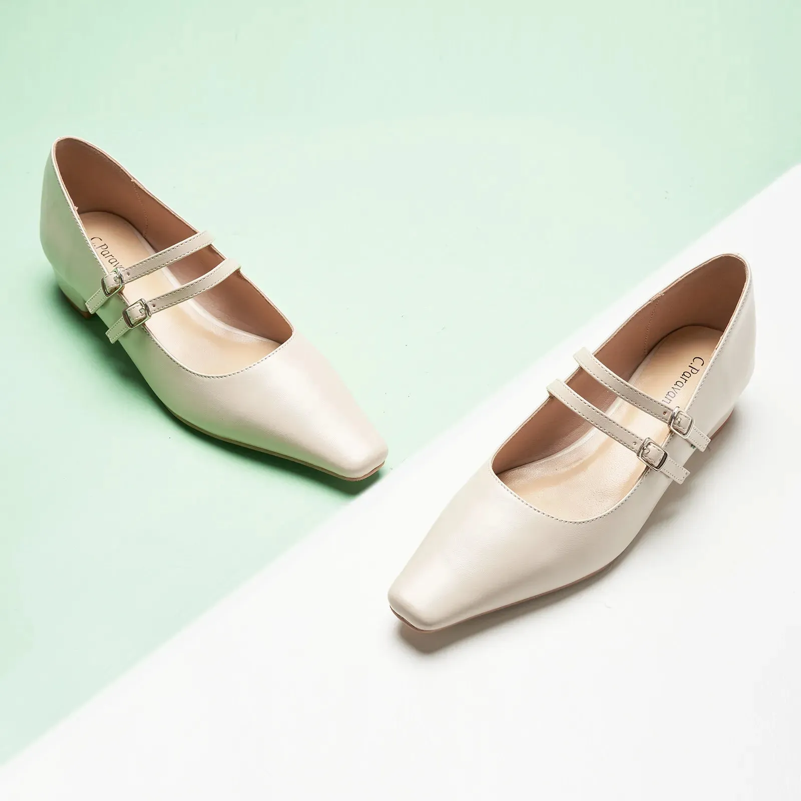 Double-Strap Block Heel (Alva)