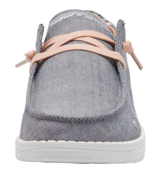 Dude Womens 'Wendy Boho' Canvas Shoes - Grey