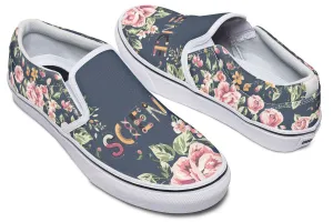 Floral Science Slip-On Shoes