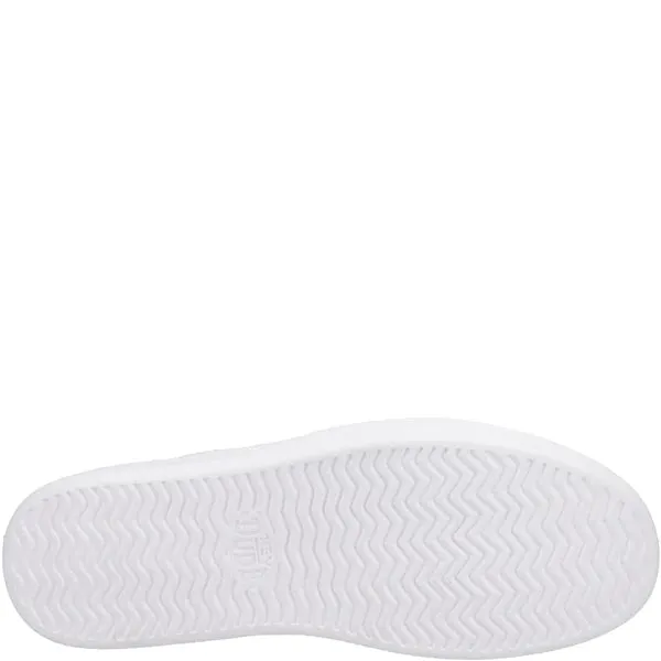 Hey Dude Mens Hudson Canvas White/Grey
