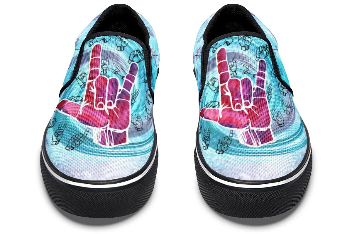 Magical ASL Slip-On Shoes