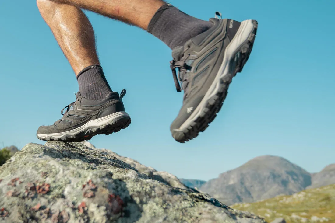 Men’s Mountain Hiking Boots MH100 - Grey