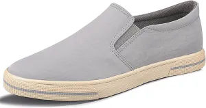 Mens Slip on Canvas Loafers Casual Shoes Sneakers Comfy Walking Slipers Shoes Pain Relief for Men Black Fashion Breathable Loafers