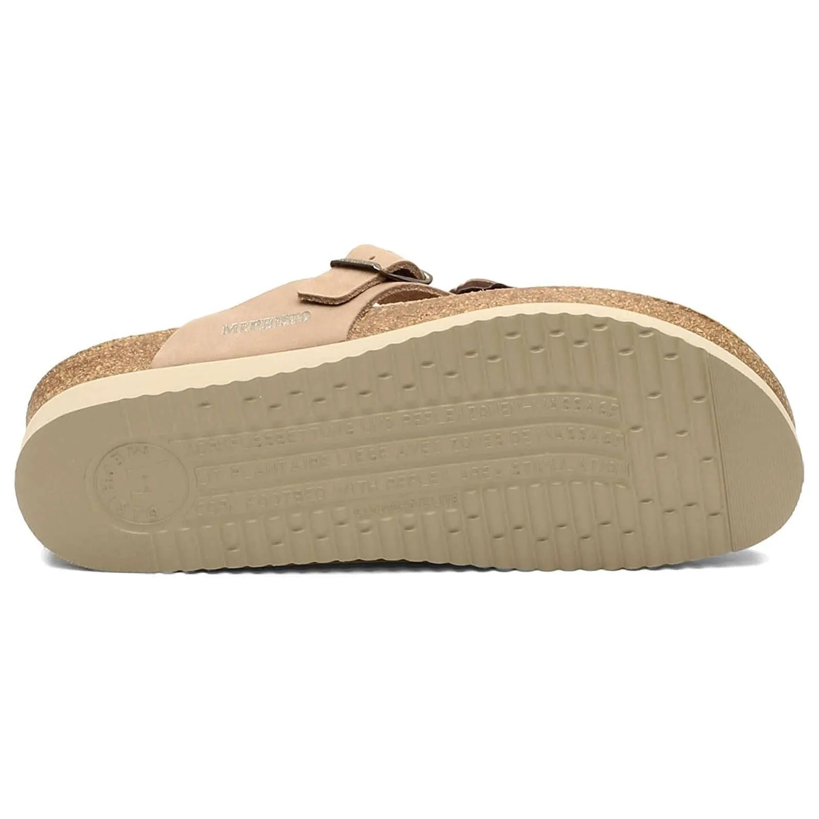 Mephisto Helen Flower Nubuck Leather Women's Slide Sandals