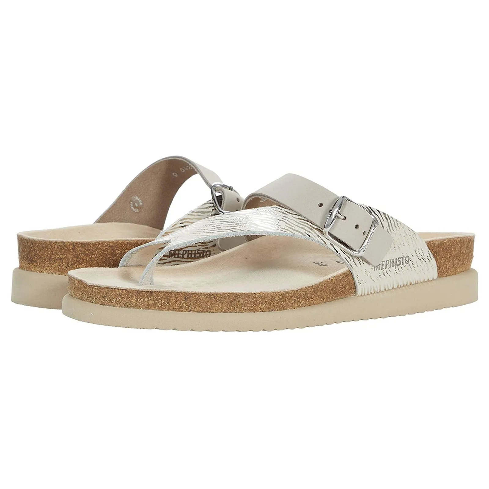 Mephisto Helen Mix Smooth Leather Women's Slide Sandals