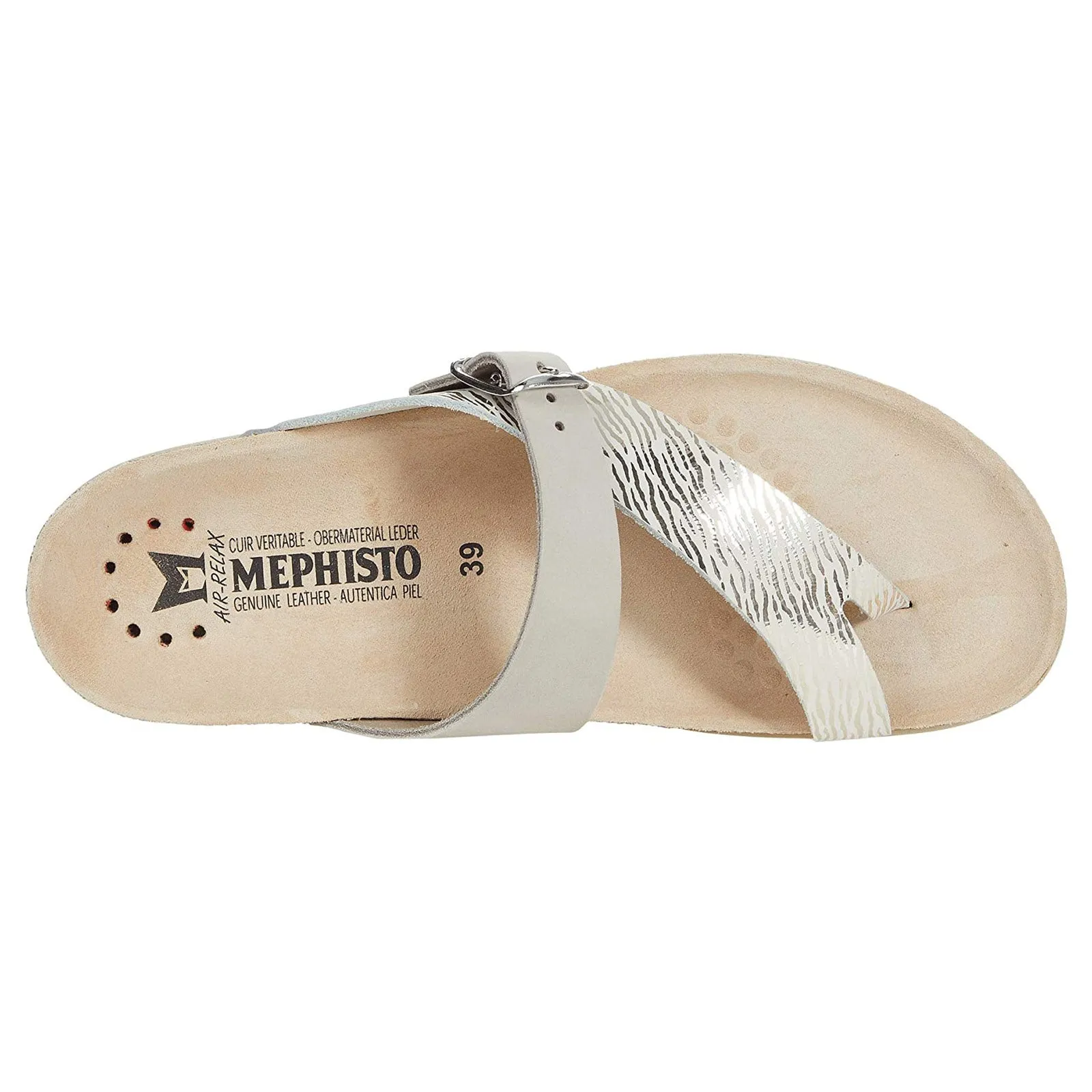 Mephisto Helen Mix Smooth Leather Women's Slide Sandals