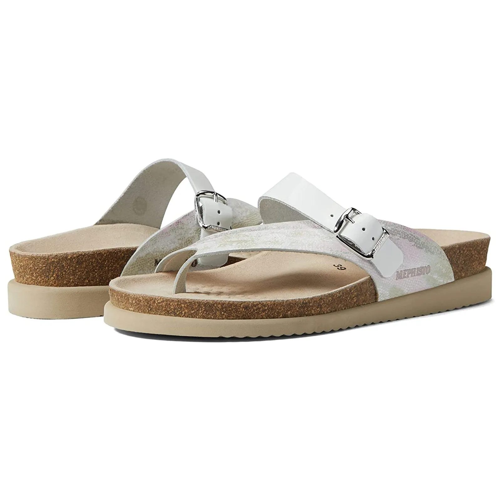 Mephisto Helen Mix Smooth Leather Women's Slide Sandals