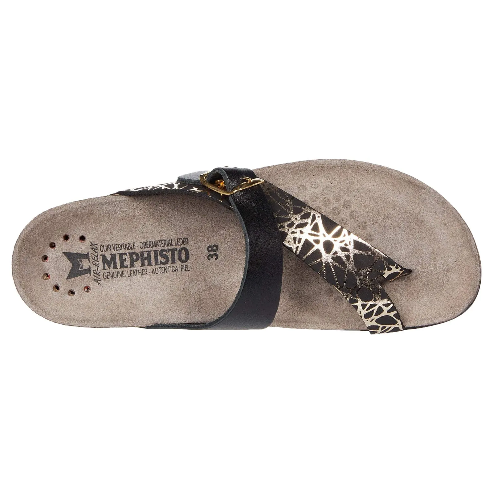 Mephisto Helen Mix Smooth Leather Women's Slide Sandals