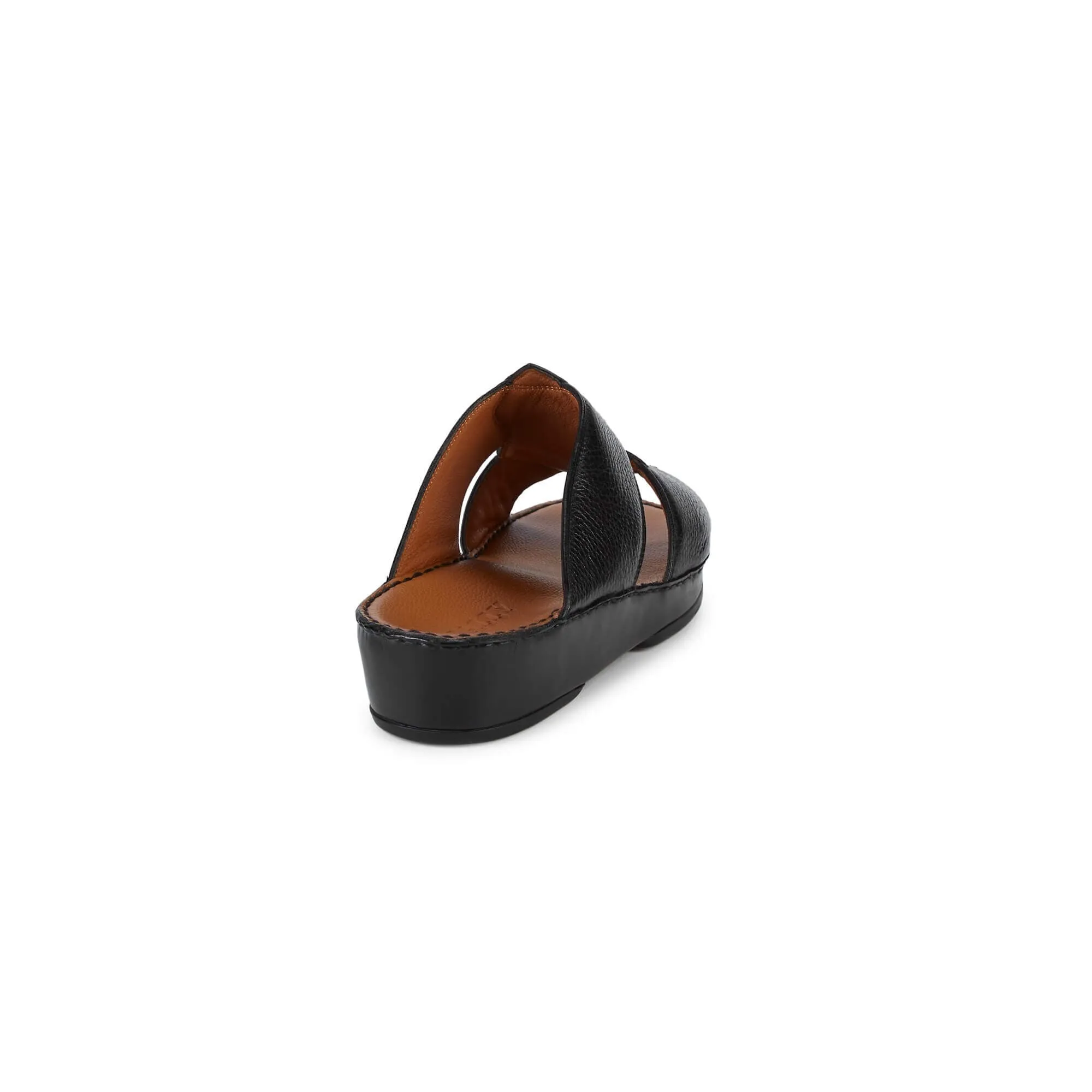 NEW Bally Hakman Men's 6211912 Black Grained Leather Sandals US 9.5 MSRP $625
