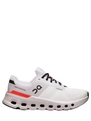 On Running Women's Cloudrunner 2 Sneaker in White/Sand