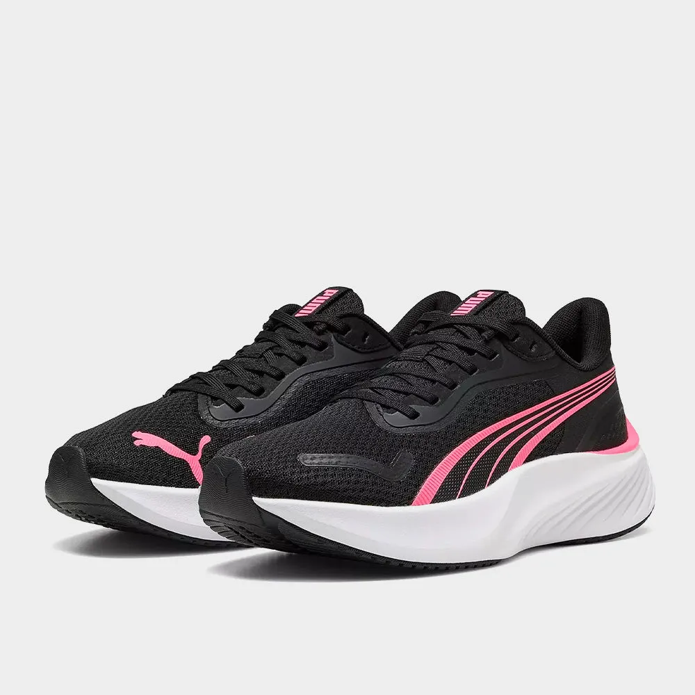 Puma Womens Pounce Lite Entry Level Running Black/pink _ 183296 _ Black