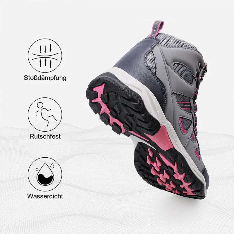 riemot Women's Waterproof Hiking Boots Non-Slip Outdoor Trekking Camping Trail Boots Lightweight Breathable Hiking Boots