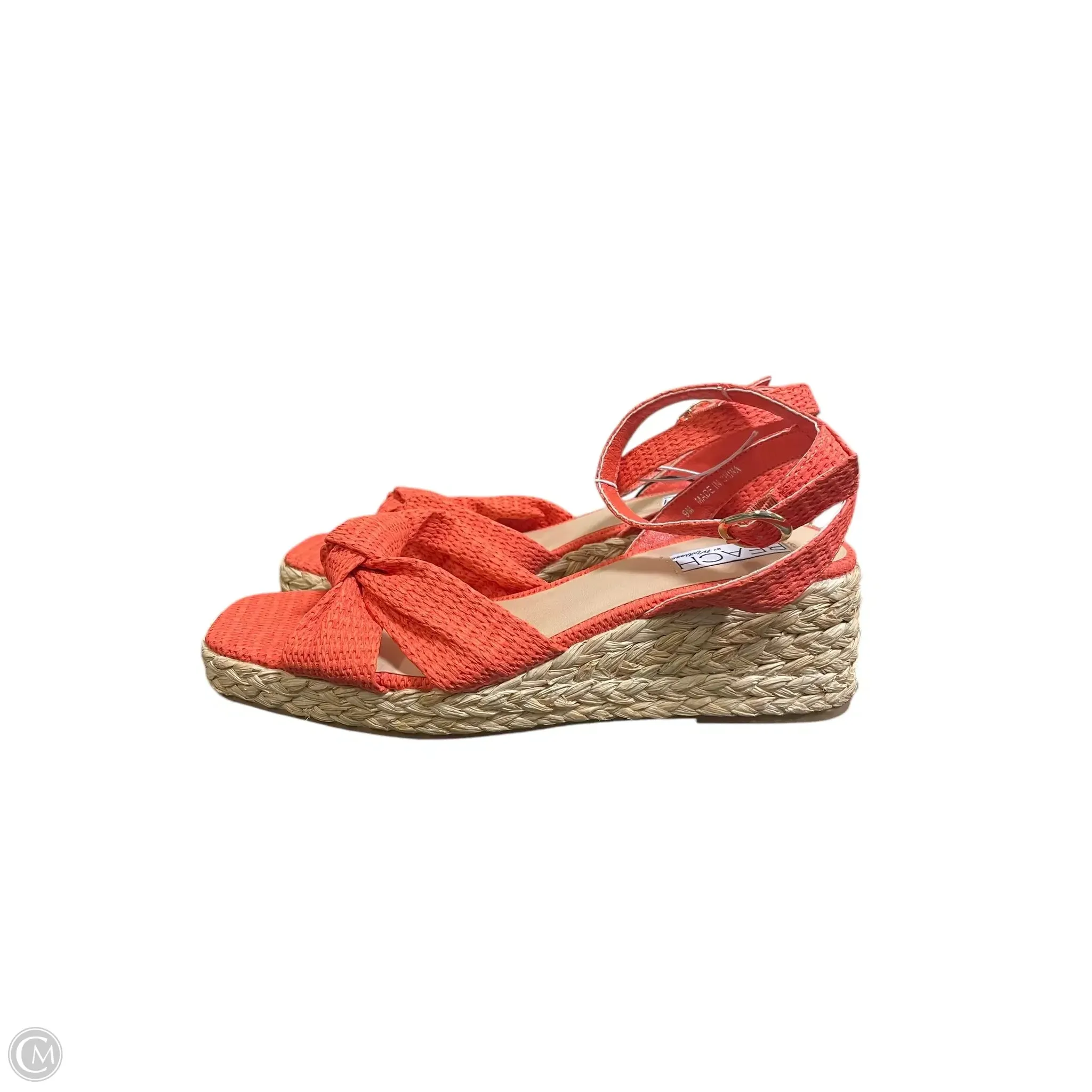 Shoes Heels Wedge By Matisse In Orange, Size: 9