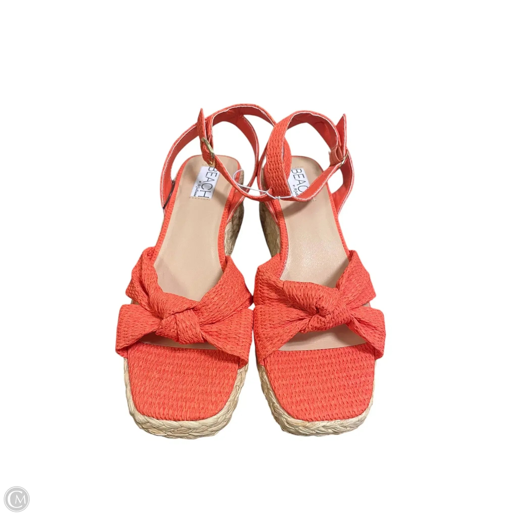 Shoes Heels Wedge By Matisse In Orange, Size: 9