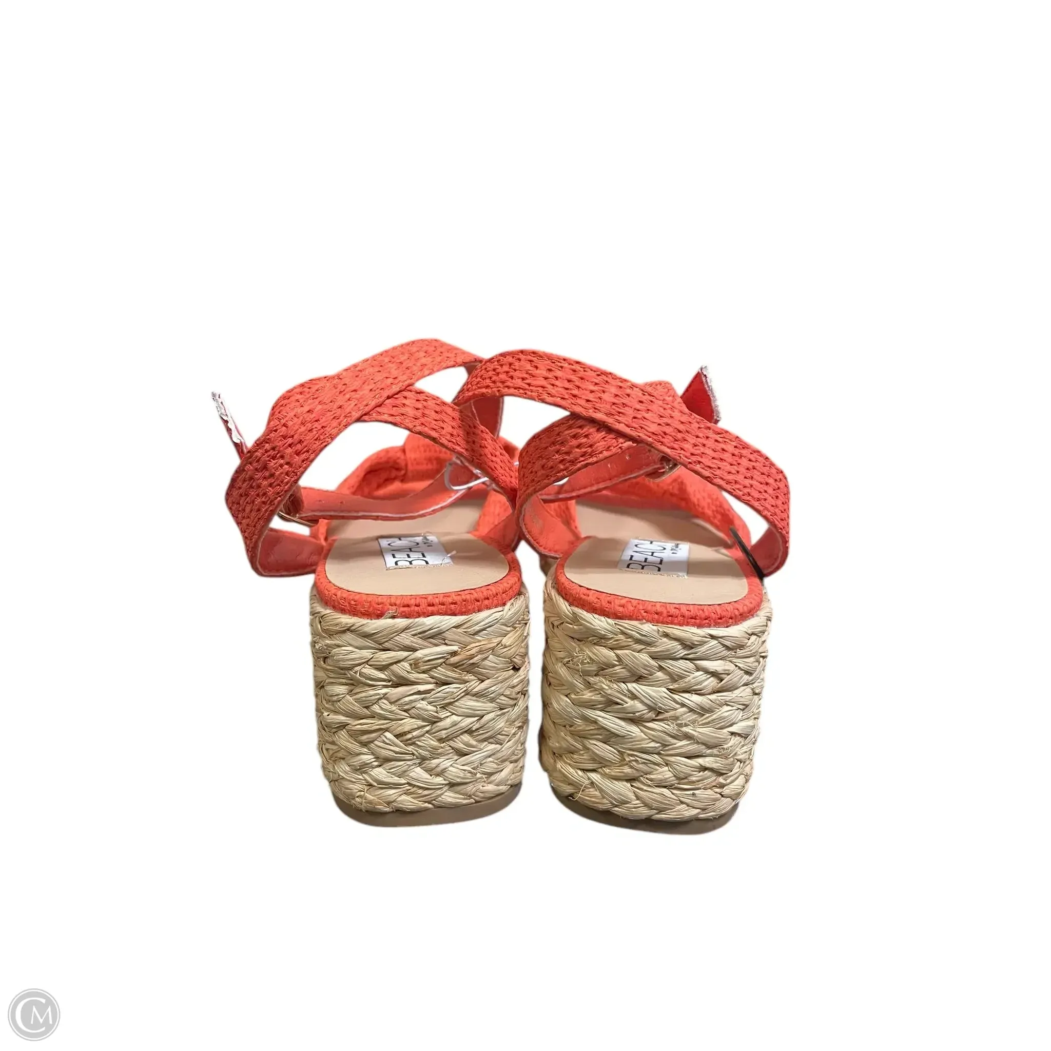 Shoes Heels Wedge By Matisse In Orange, Size: 9